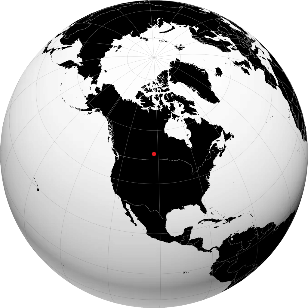 Yorkton trên quả địa cầu