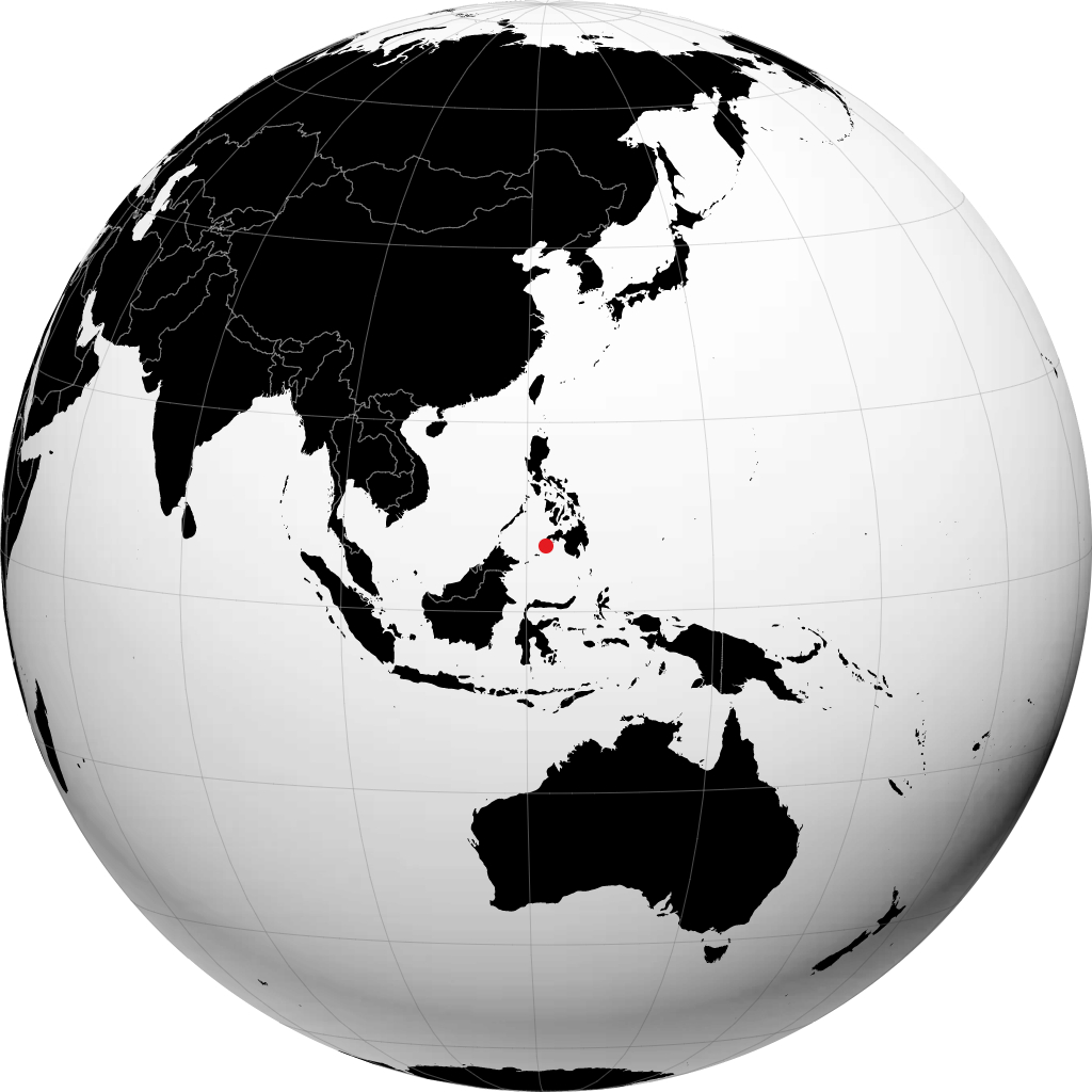 Zamboanga City trên quả địa cầu