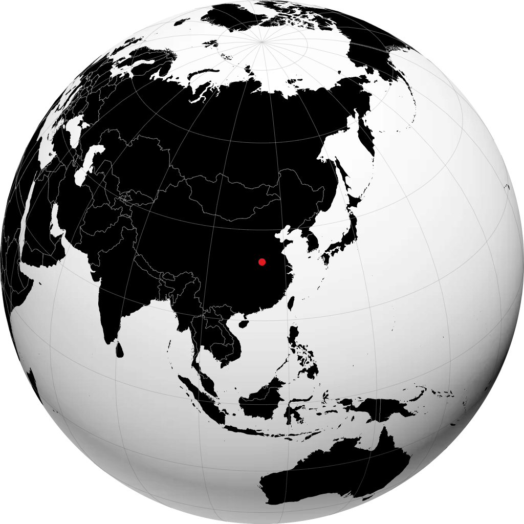 Zhumadian trên quả địa cầu