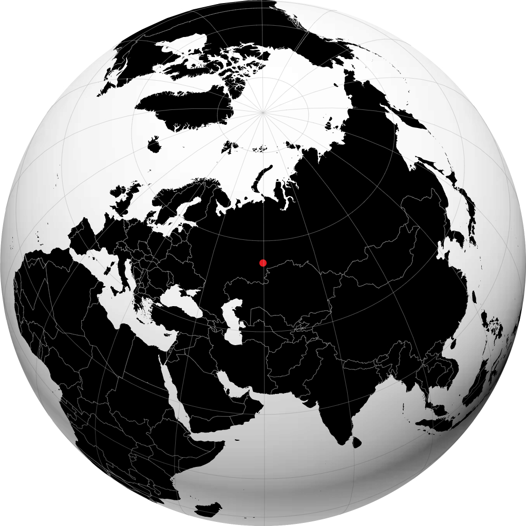 Zlatoust trên quả địa cầu