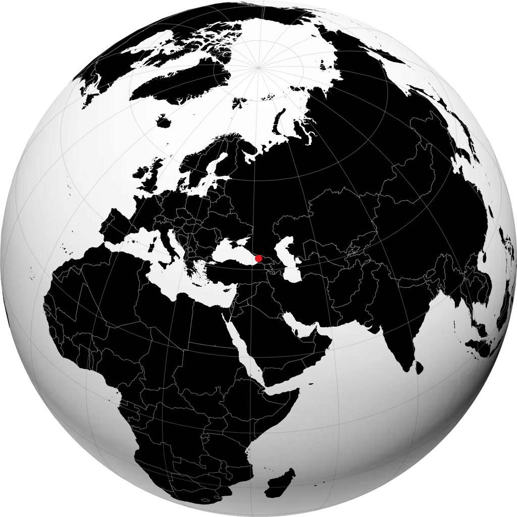 Zugdidi trên quả địa cầu