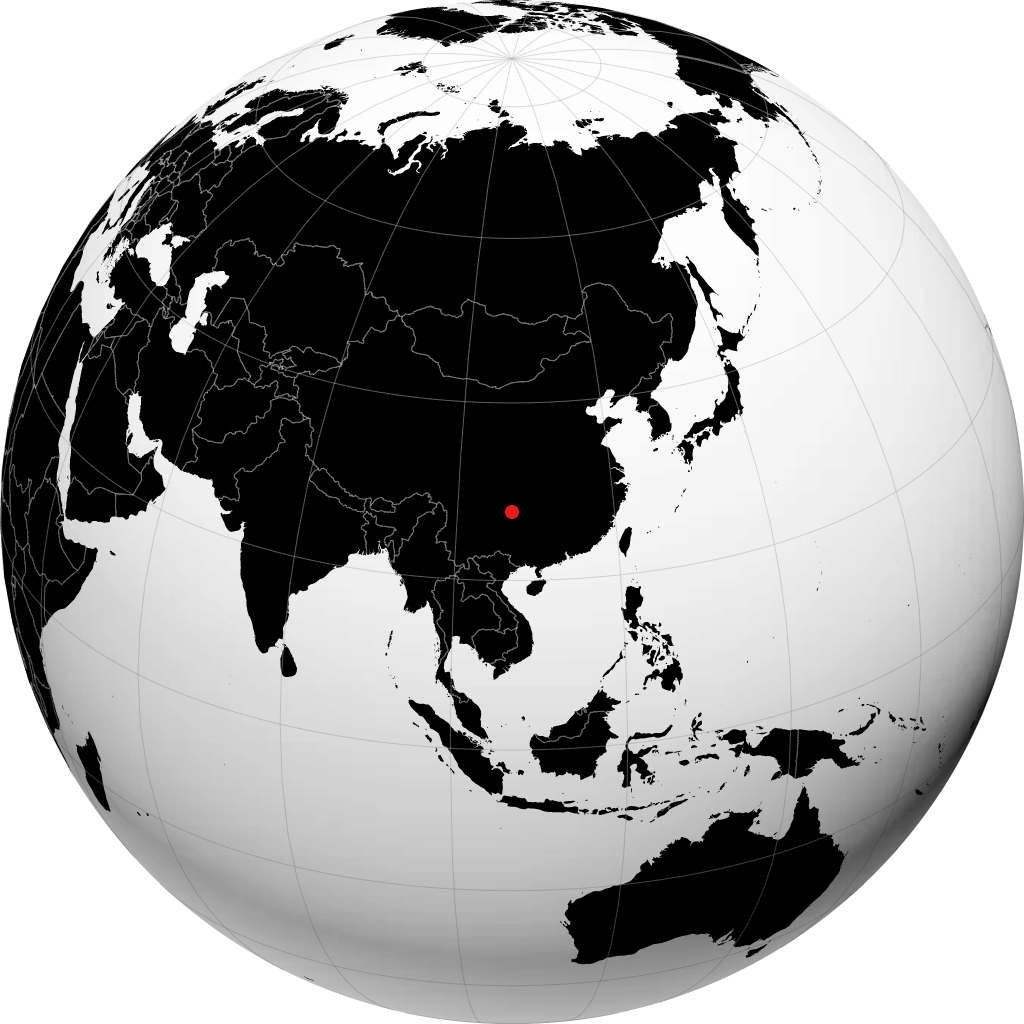 Zunyi trên quả địa cầu